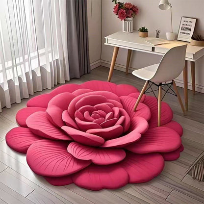🏠 2025 New Product🌸Floral Plush & Diatomaceous Earth Floor Mat