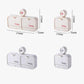 Wall-Mounted Soap Dish with Suction Cup & Flip-Top Lid